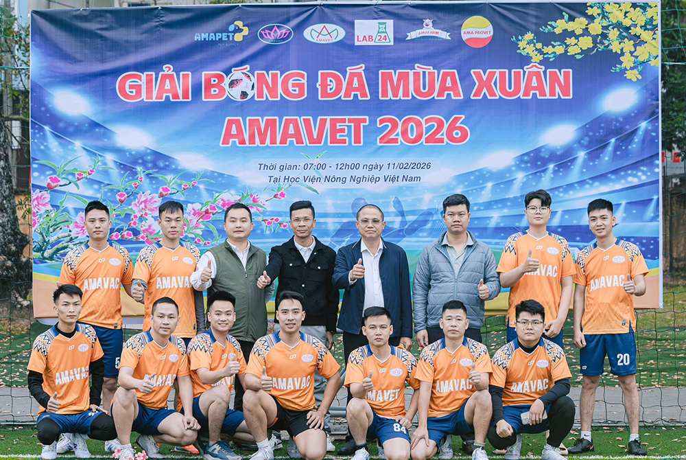  Giải bóng đá mùa xuân AMAVET 2026: Khi tinh thần đồng đội làm nên sức mạnh tập thể